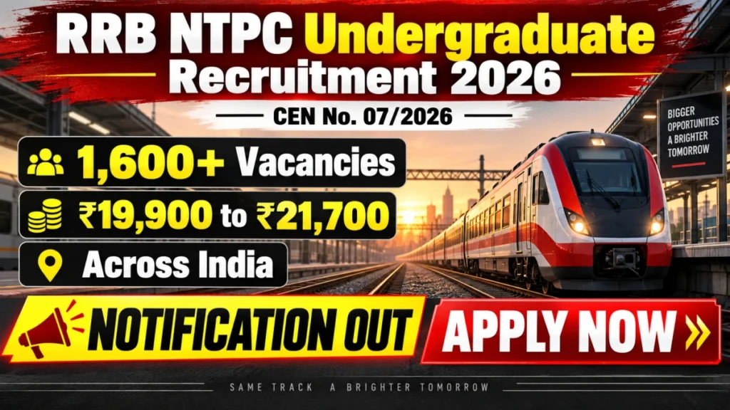RRB NTPC UG Recruitment 2026: